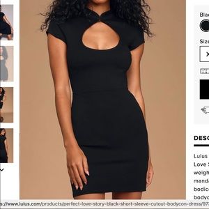 Lulus’s Black bodycon dress